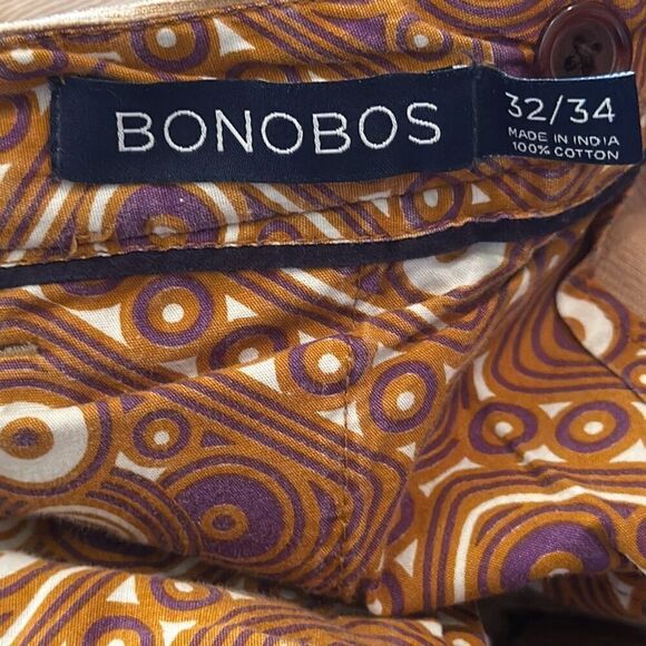 Bonobos Athletic Boot Mens Khaki Brown Corduroy Chino Pants W32 x L34 - Picture 6 of 7